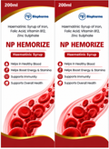 NP HEMORIZE Haematinic Syrup 200ml | Iron, Folic Acid, Vitamin B12 & Zinc Supplement