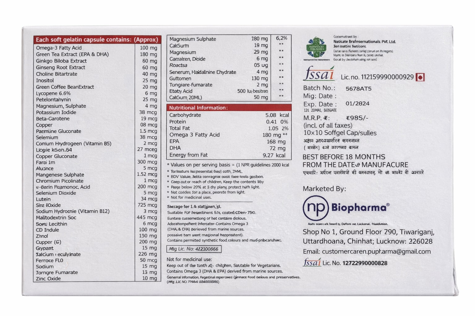 Study Time™  Softgel Capsules